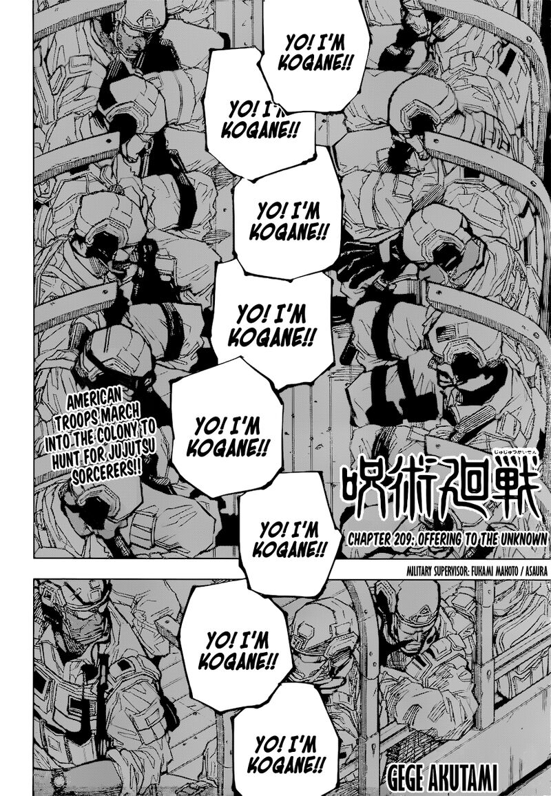 Jujutsu Kaisen Chapter 209 image 02